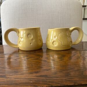 Winsconsin State Swiss Cheese Mug Set Handmade by MILK